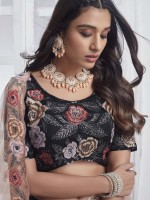 Black Premium Net Lehenga Choli